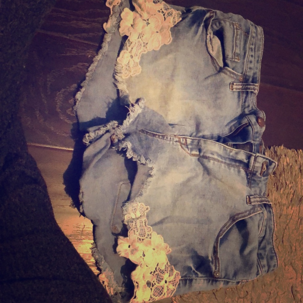 Denim shorts